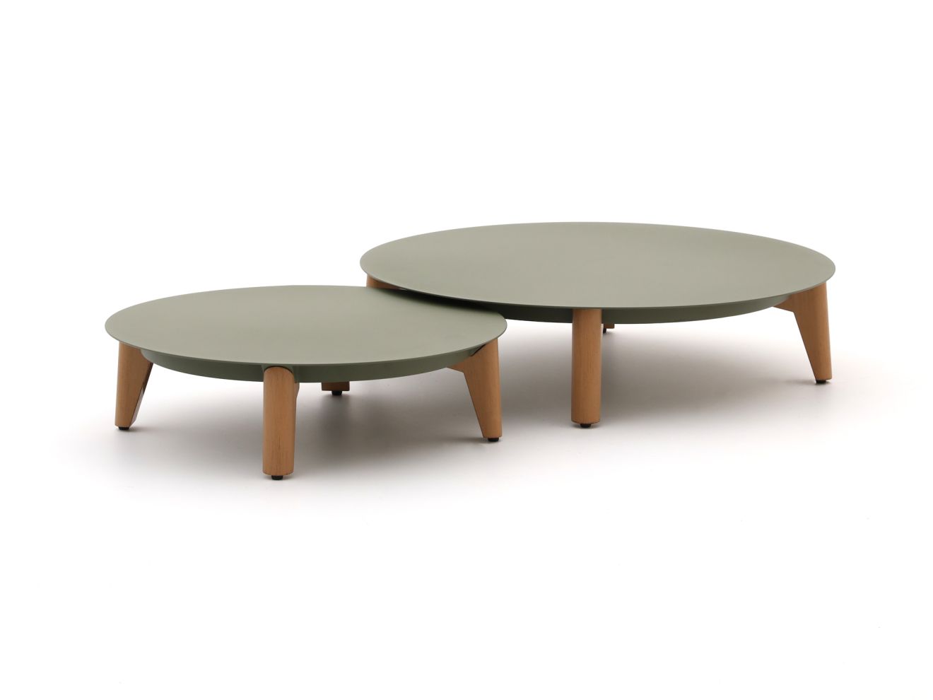 Bellagio Esenta Loungetisch ø86 (h:21 cm)/ø 68 (h:19 cm) Grün 86cm Rabatt: 20 %