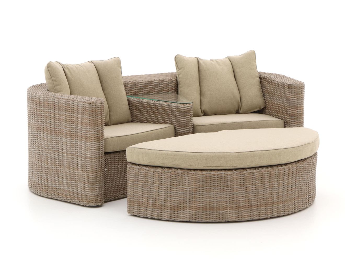 Intenso Venetië Loveseat Sessel 2-teilig Taupe 193x160cm Rabatt: 20 %