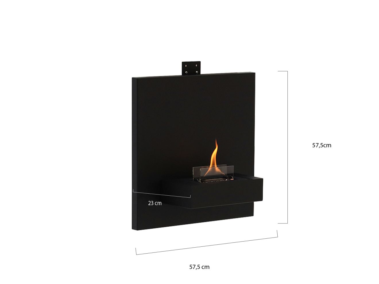 Tenderflame Square 180 Wandkamin 57,5×57,5x23 cm günstig online kaufen