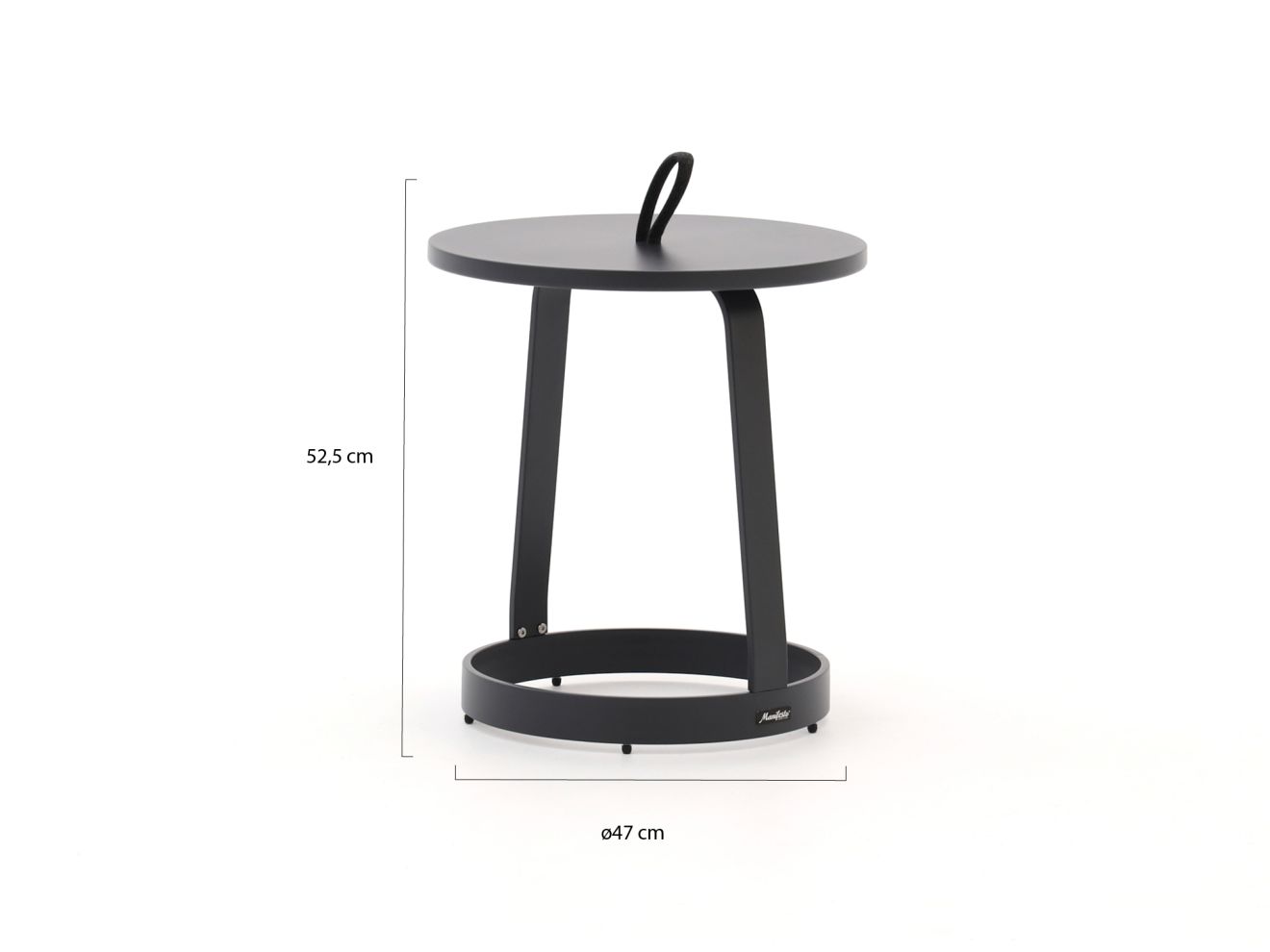 + 15 % Kassenrabatt | Manifesto Salemi Beistelltisch ø 47 (h:52,5 cm)
