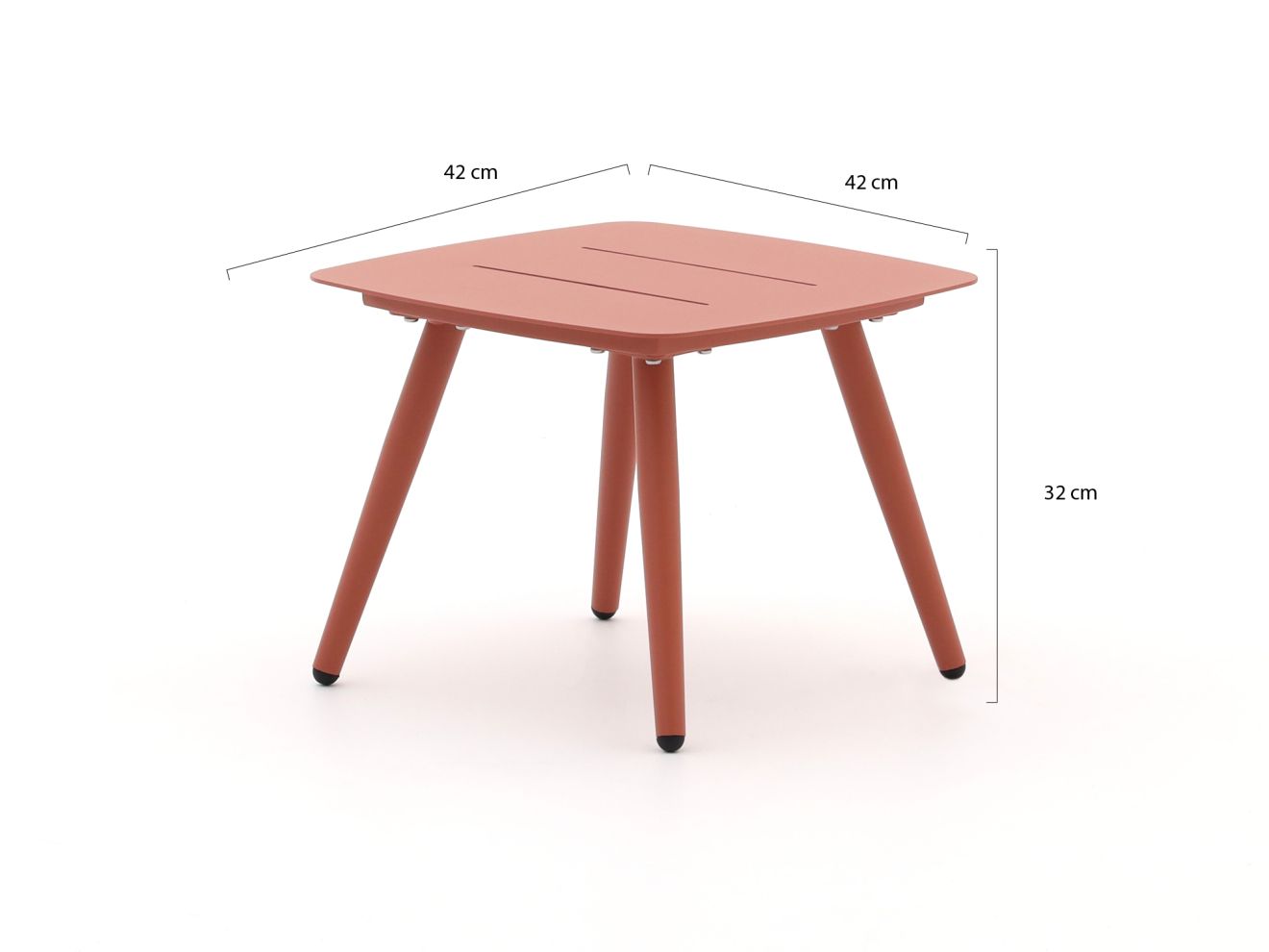 Bellagio Cino Balkonmöbel-Set 4-teilig stapelbar Rot  Rabatt: 19 %