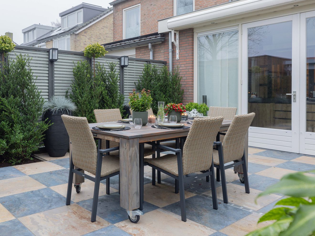 Intenso Umbria/ROUGH-X 200 cm Gartenmöbel-Set 5-teilig verstellbar Braun  Rabatt: 33 %