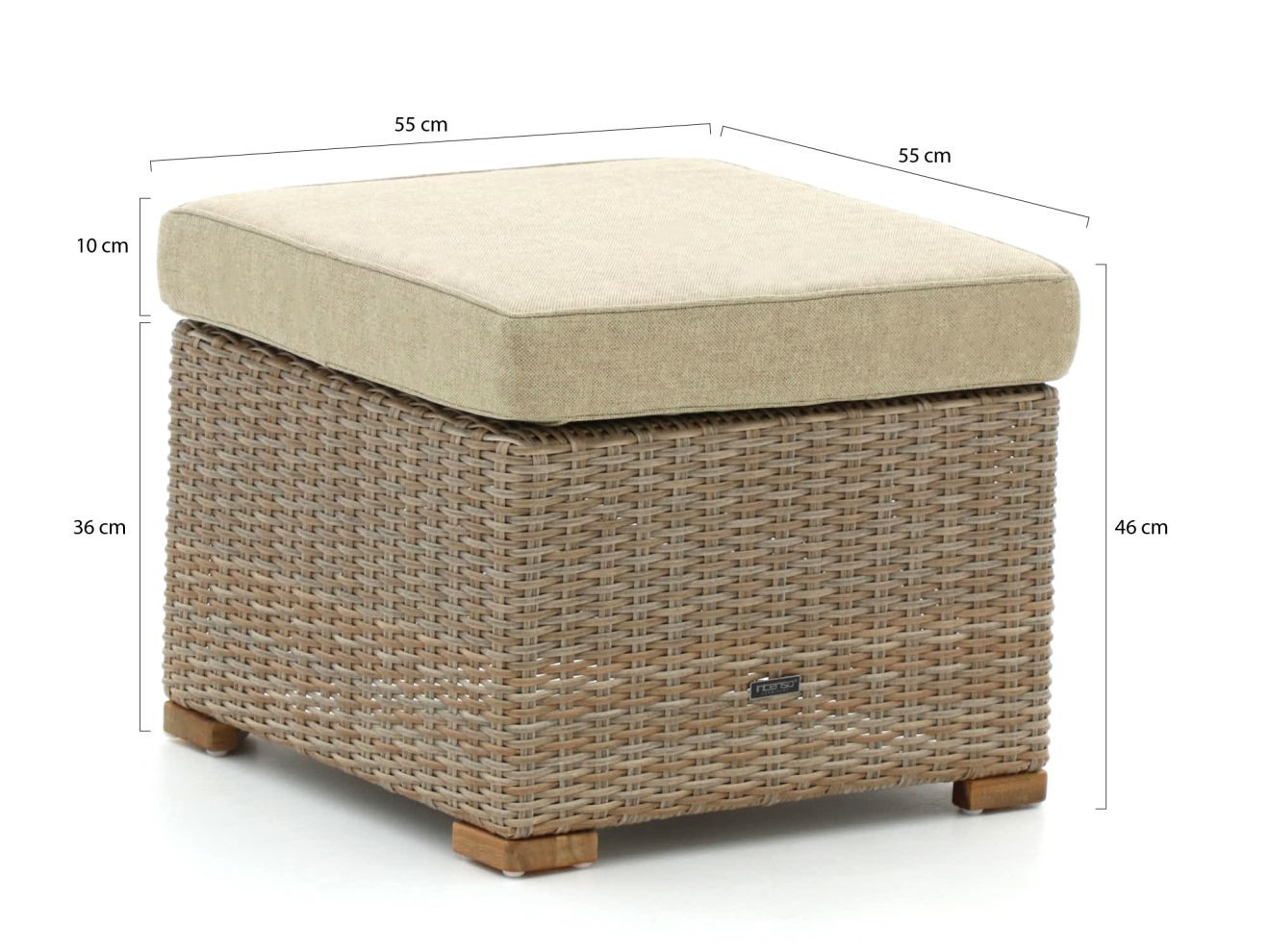 Intenso Mazzano Balkonmöbel-Set Lounge 3-teilig Taupe  Rabatt: 19 %