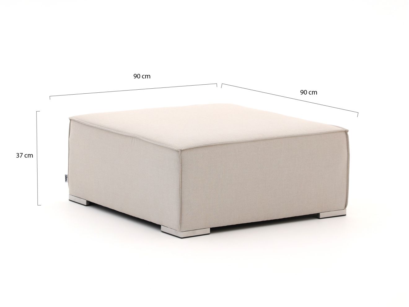 Il Tempo Cira Lounge Gartenhocker 90x90 cm günstig online kaufen