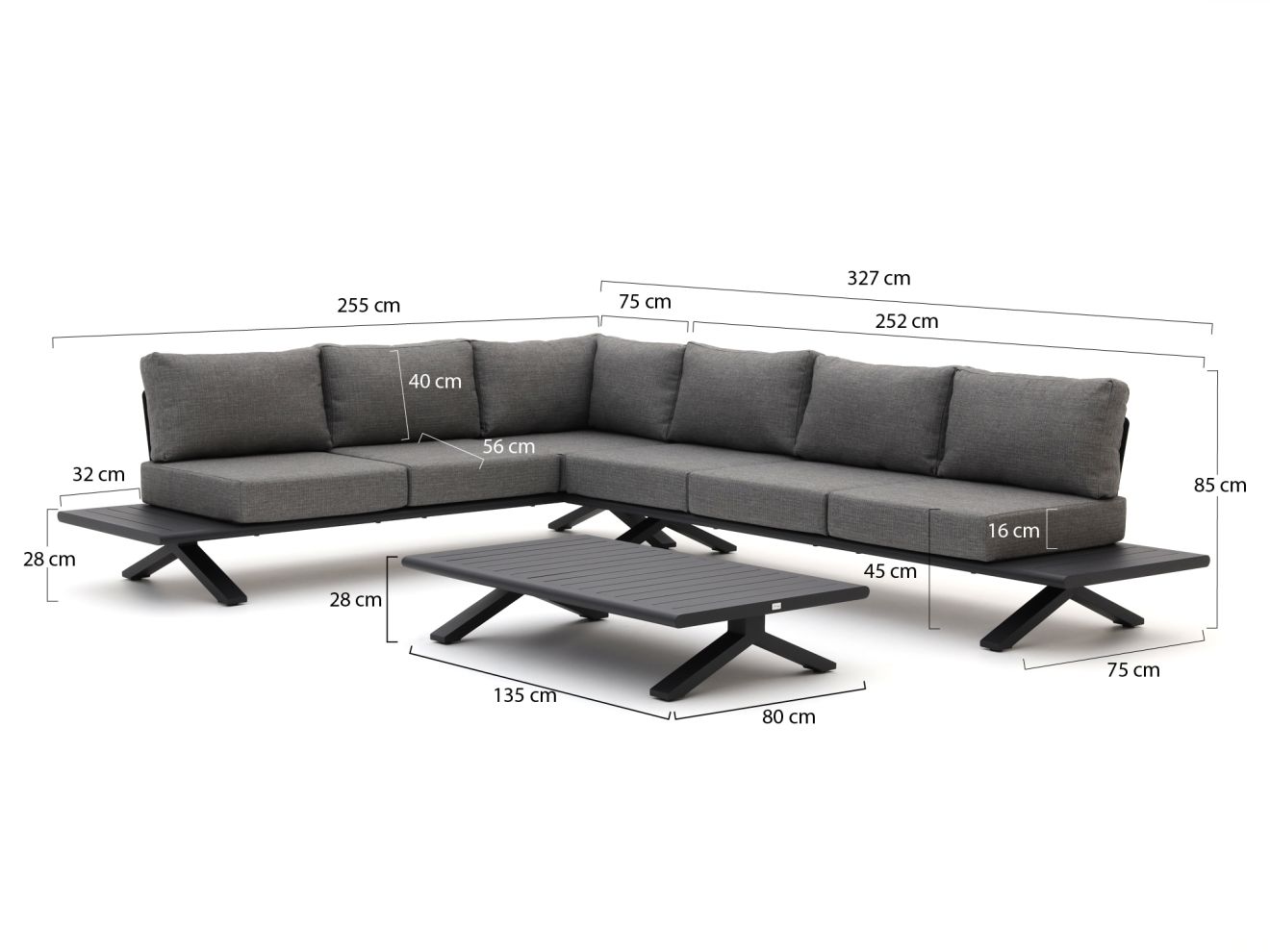 Bellagio La Tomba Ecklounge-Set 6-Sitzer...