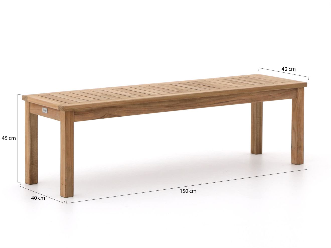 Sunyard Manchester Picknickbank 150x42x45 cm günstig online kaufen