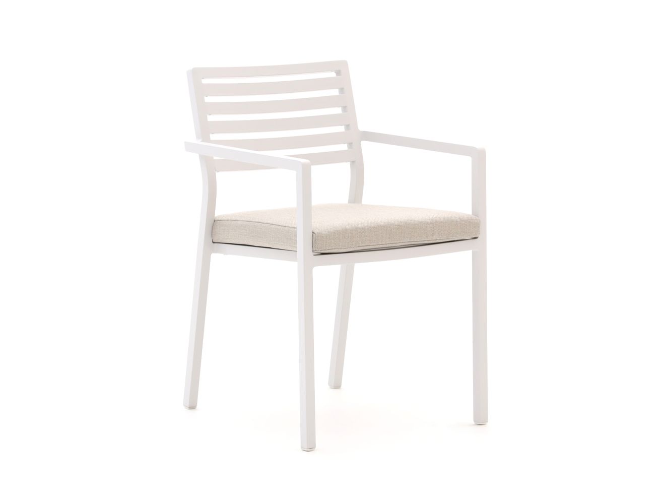 Bellagio Rumo/Veneto 220 cm Gartenmöbel-Set 7-teilig Stapelbar Weiß  Rabatt: 27 %