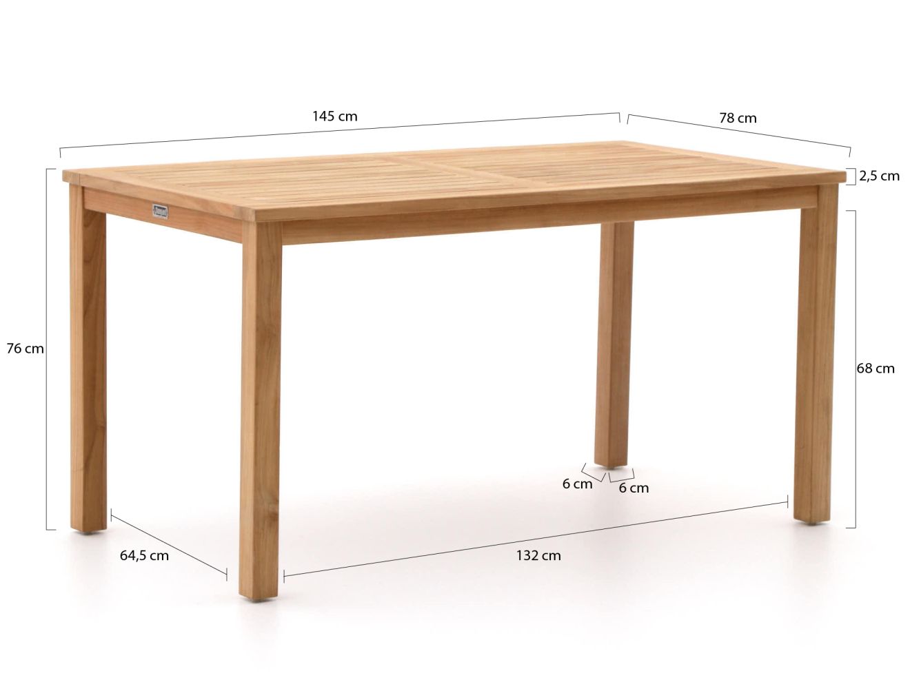 Sunyard Liverpool Gartentisch 145x78 cm günstig online kaufen