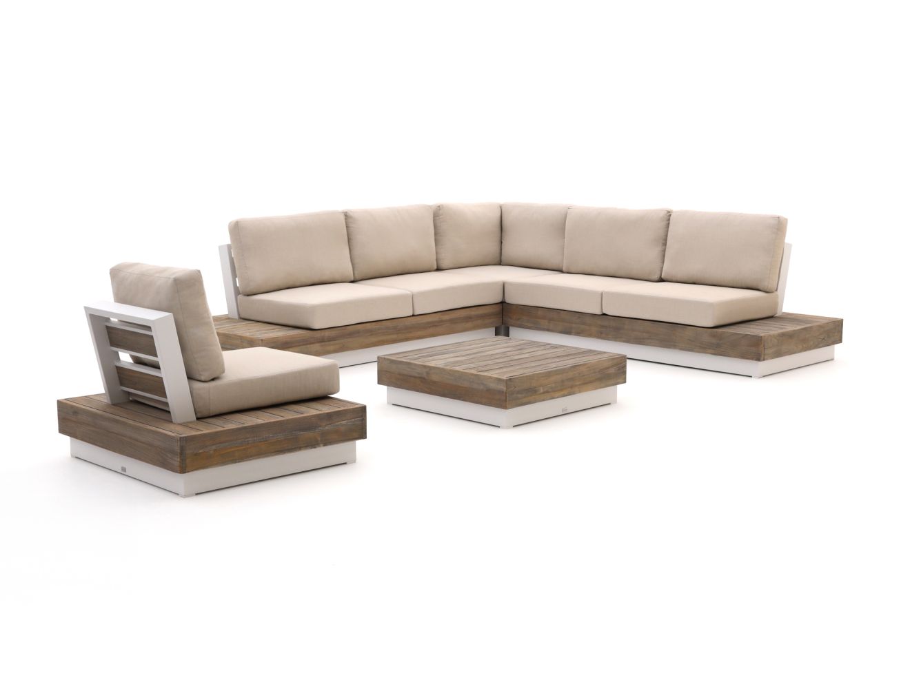 Bellagio Pilago Ecklounge-Set 5-teilig Weiß 0x0cm Rabatt: 20 %