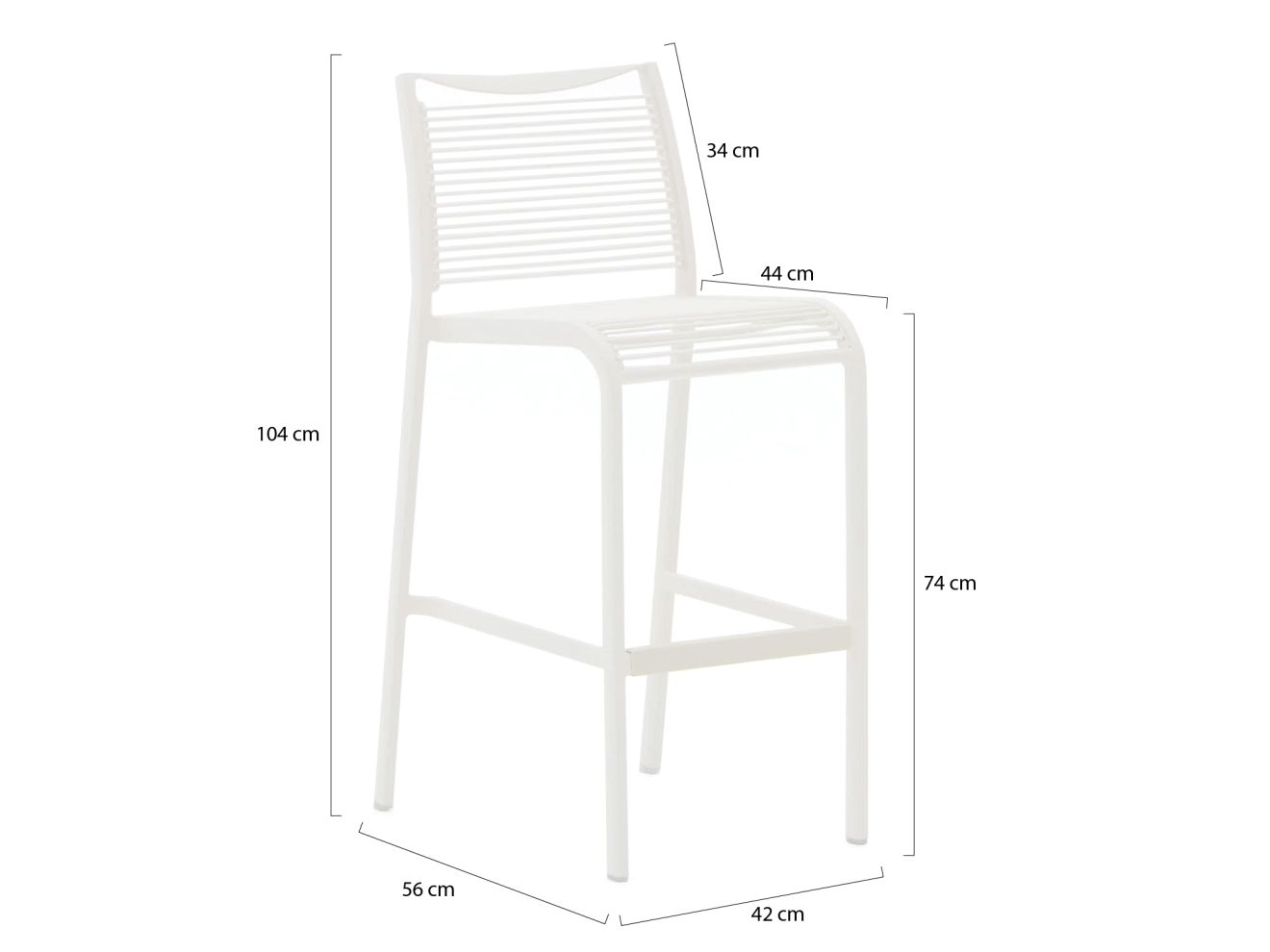 Apple Bee Hawaii Barhocker Outdoor Rabat...