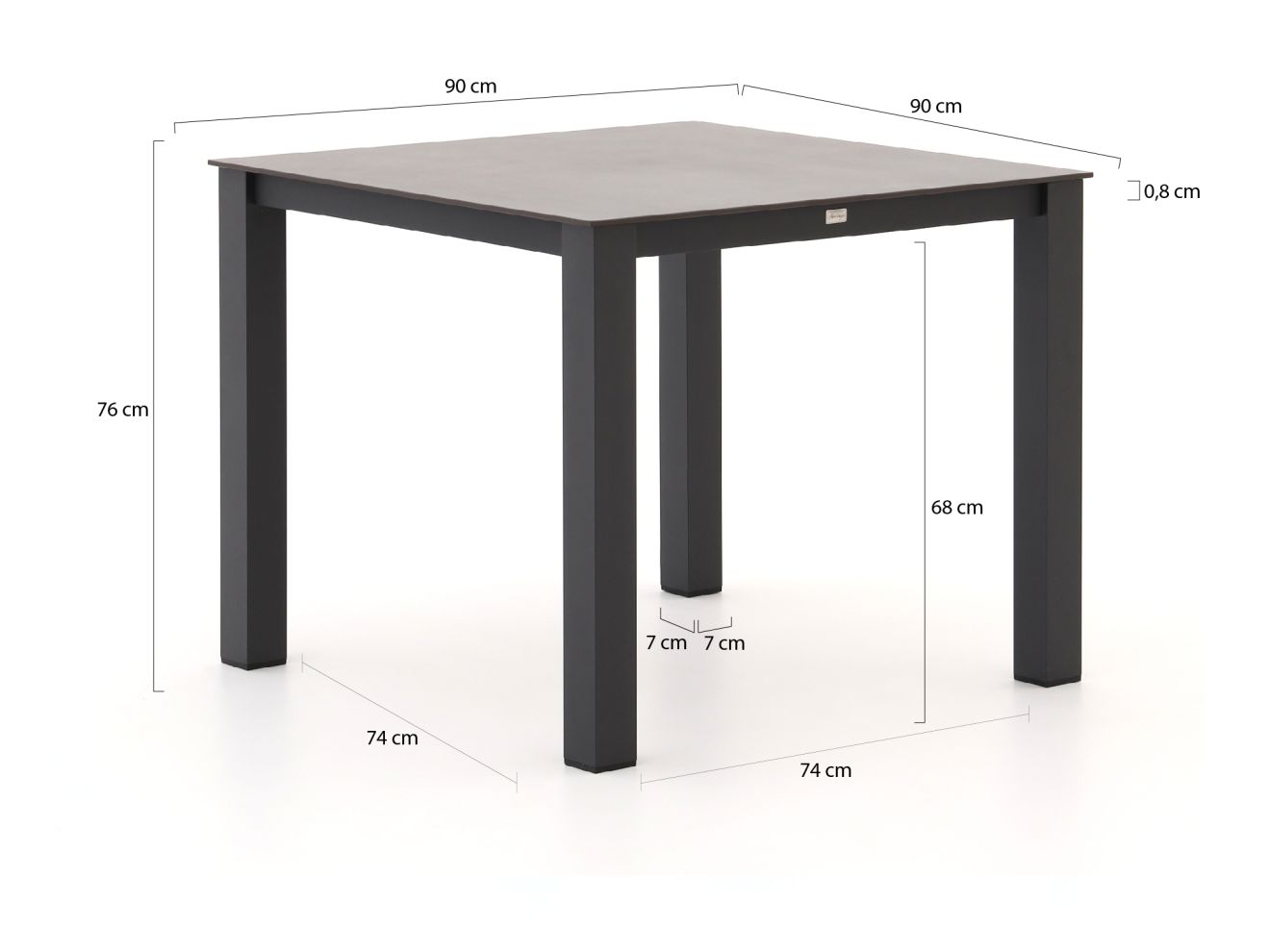 Intenso Asti/Lagundo 90 cm Gartenmöbel-...