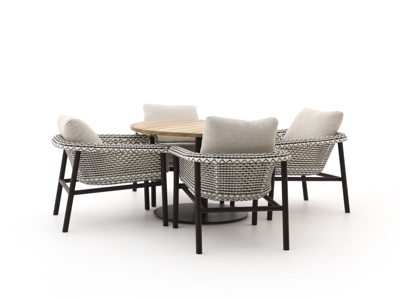 Zavelli Cuore ø 120 cm Gartenmöbel-Set 5-teilig günstig online kaufen