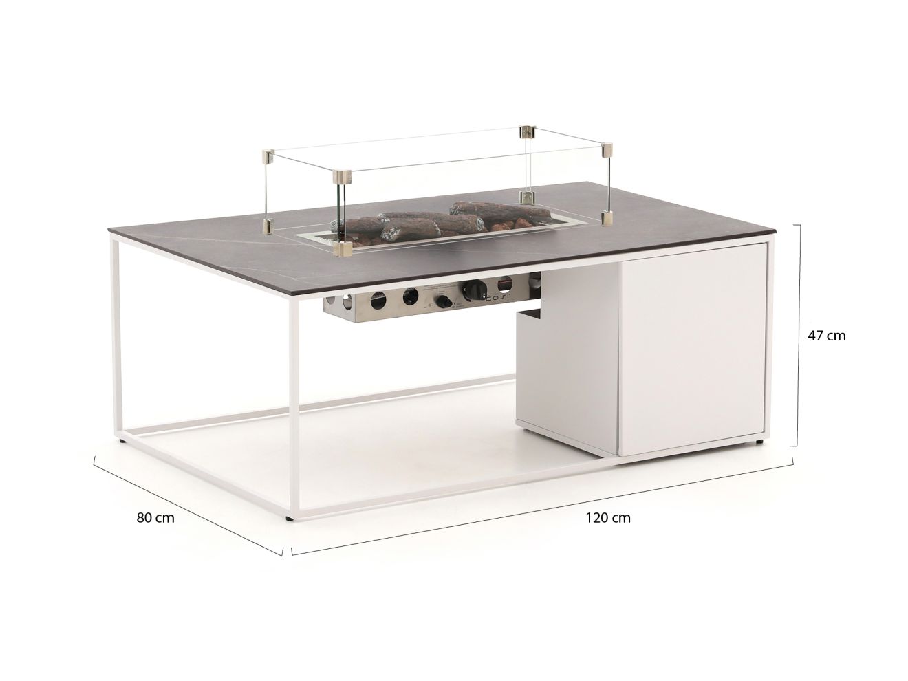 Cosidesign Line Lounge Feuertisch 120x80x47cm günstig online kaufen