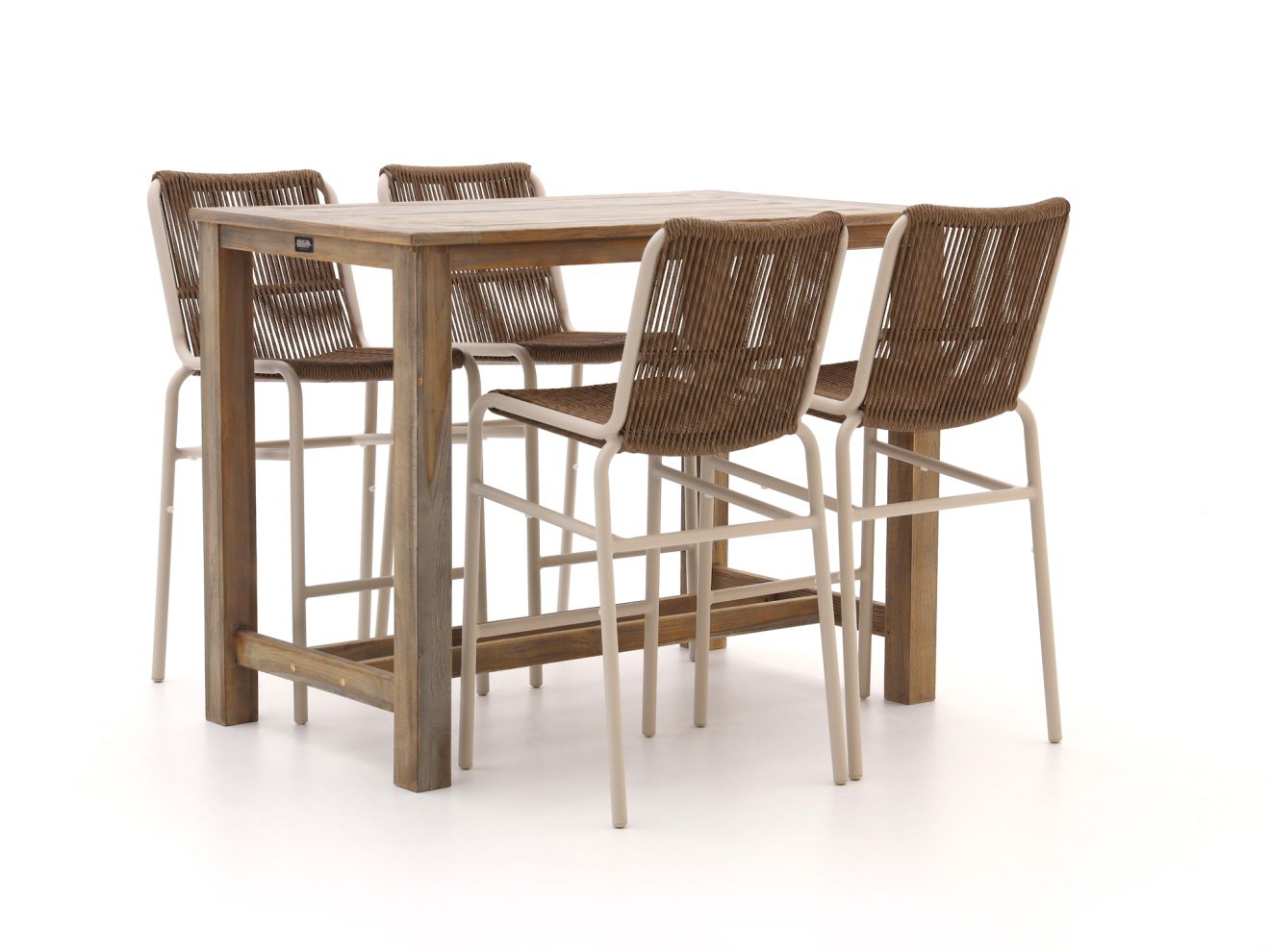 Bellagio Caronia/ROUGH-X 135 cm Gartenbar-Set 5-teilig stapelbar günstig online kaufen