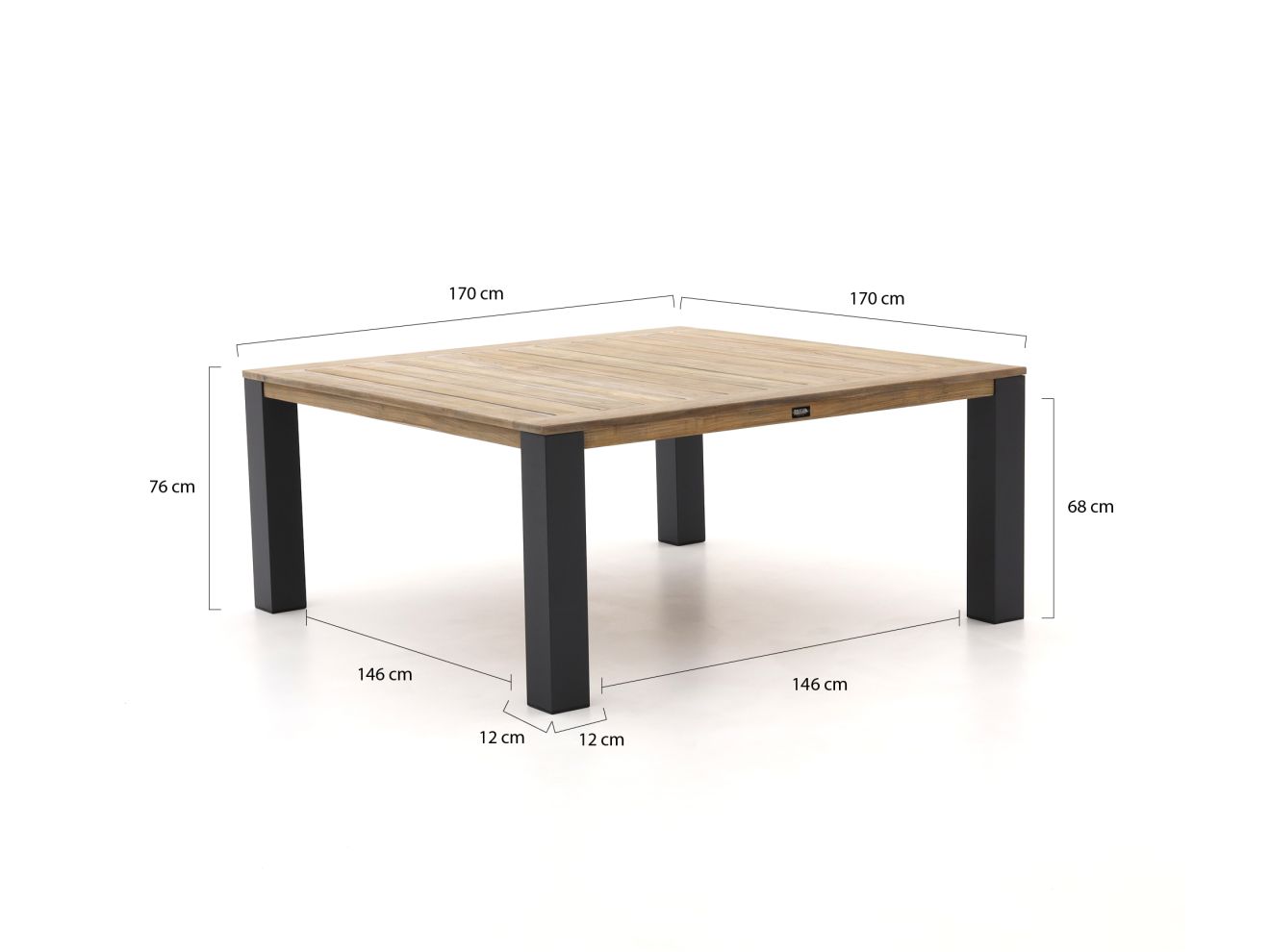 ROUGH-X Gartentisch 170x170x76 cm günstig online kaufen