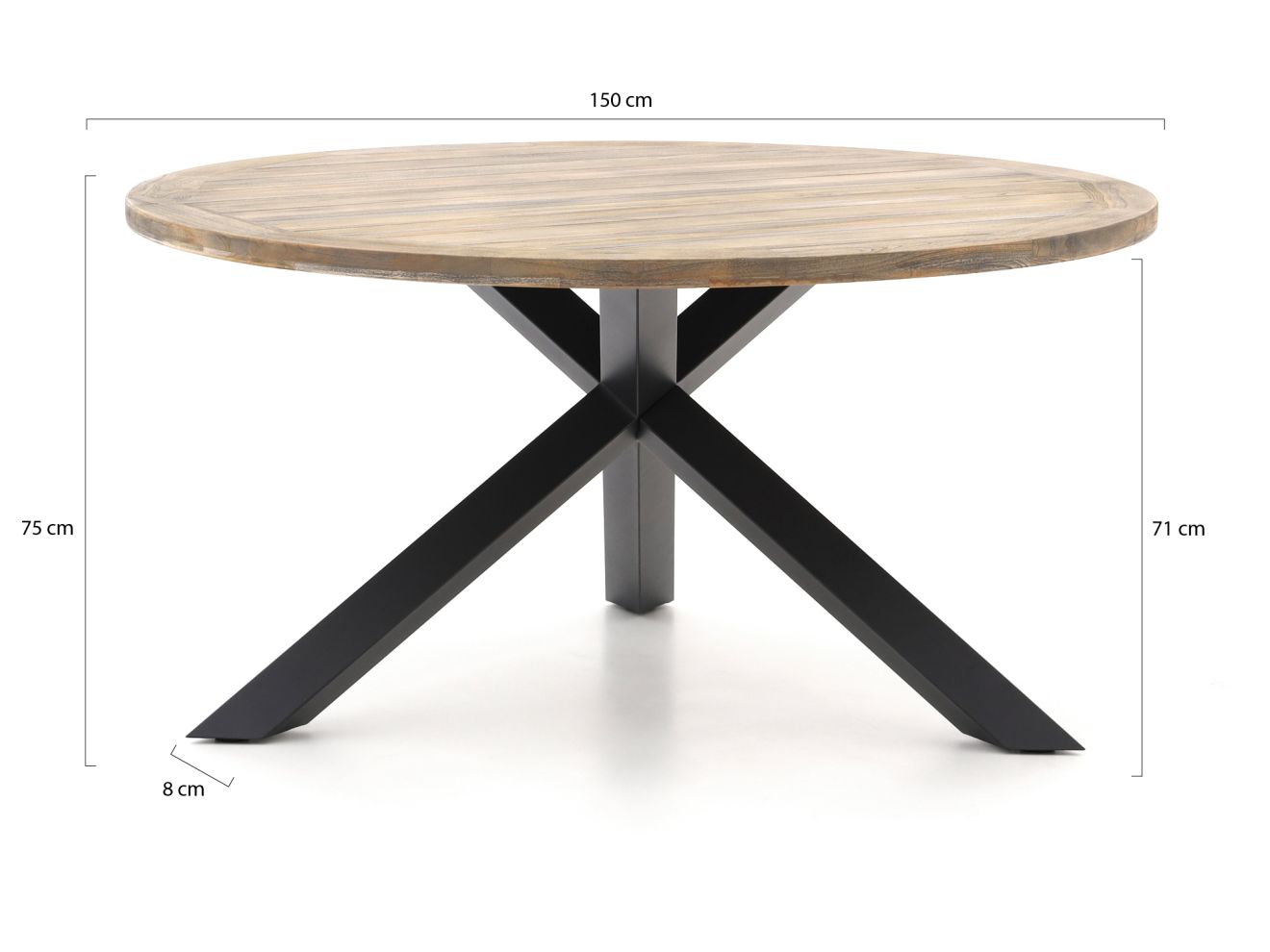 Intenso Asti/Rough-Y Ø 150 cm Gartenmö...