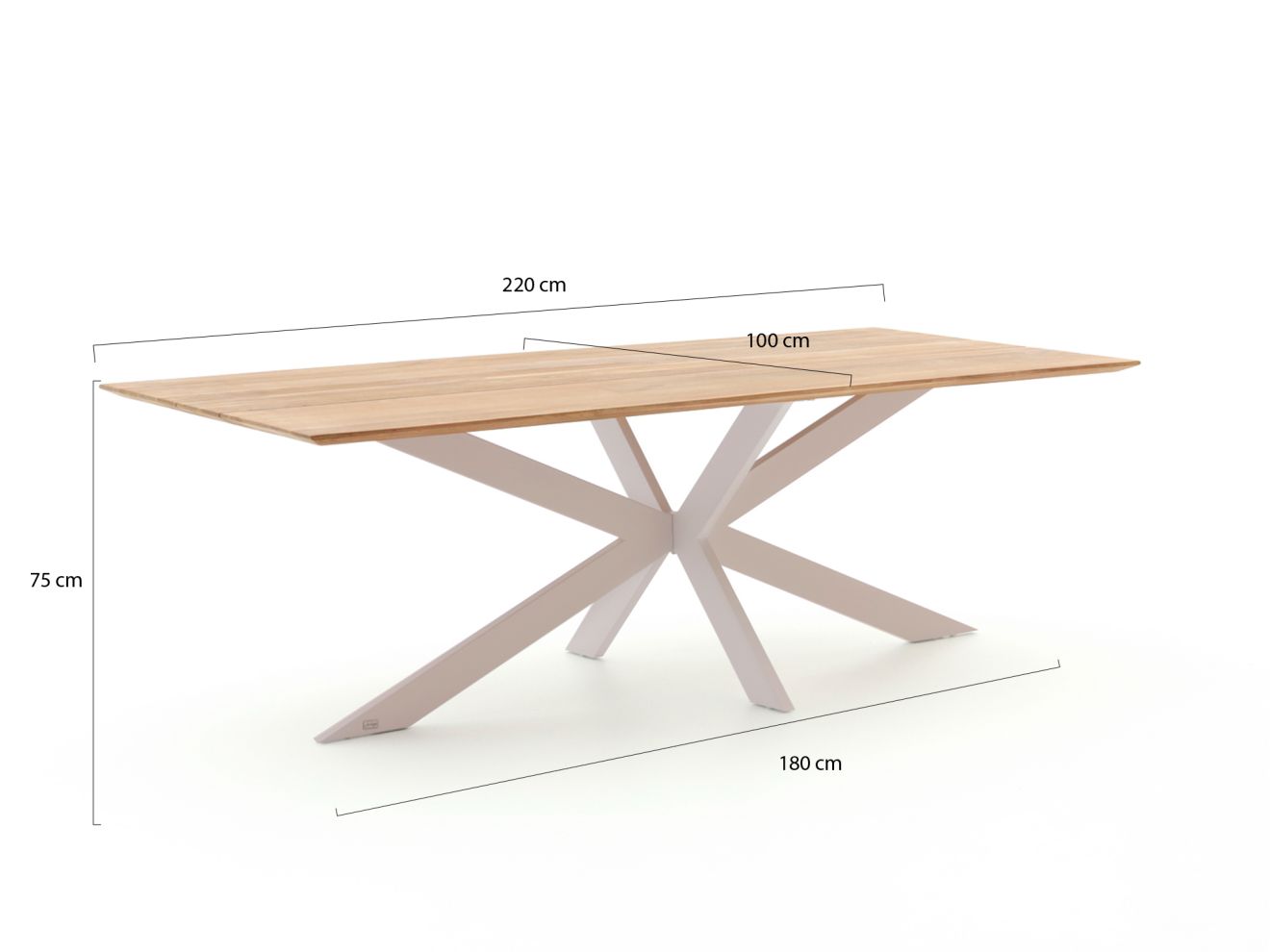 Bellagio Furato Gartentisch 220x100 cm günstig online kaufen