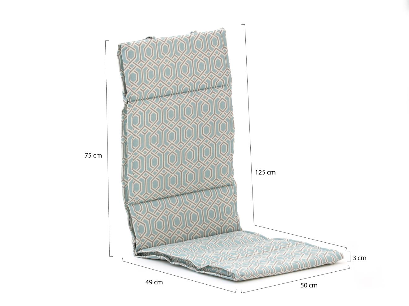 Madison Auflage Hochlehner dünn 125x50 cm Blau 125x50cm Rabatt: 33 % Madison Auflage Hochlehner dünn 125x50 cm Blau 125x50cm Rabatt: 33 %