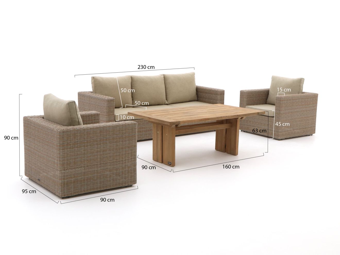 Intenso Carpino/ROUGH-L Gartentisch Lounge-Set 4-teilig Braun 0x0cm Rabatt: 29 % Intenso Carpino/ROUGH-L Gartentisch Lounge-Set 4-teilig Braun 0x0cm Rabatt: 29 %