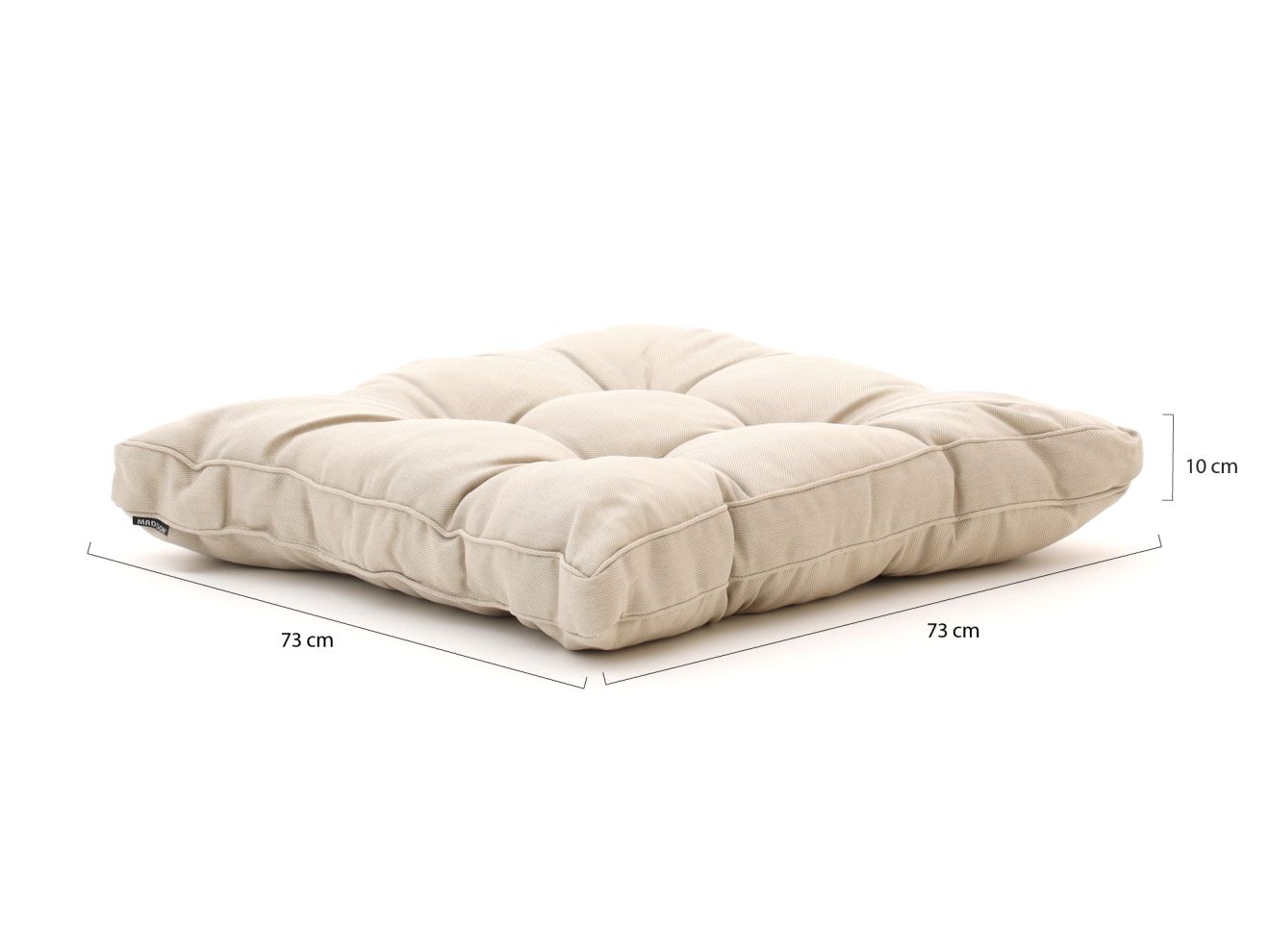 Madison Florance Loungekissen Sitz ca. 73x73  cm Taupe 73x73cm