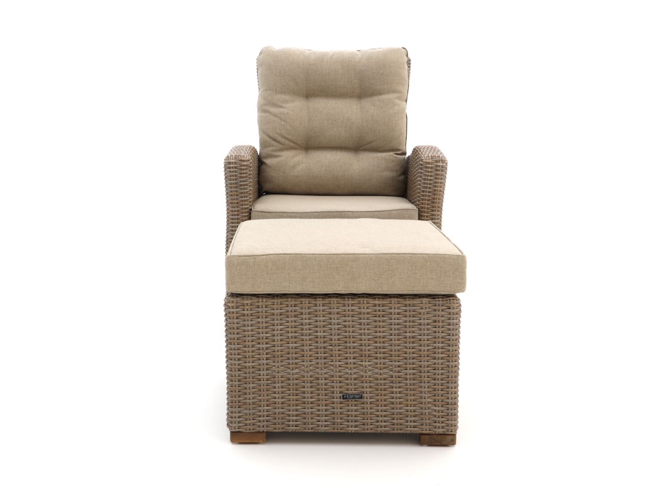 Intenso Mazzano Gartensessel verstellbar mit Hocker Taupe  Rabatt: 19 %