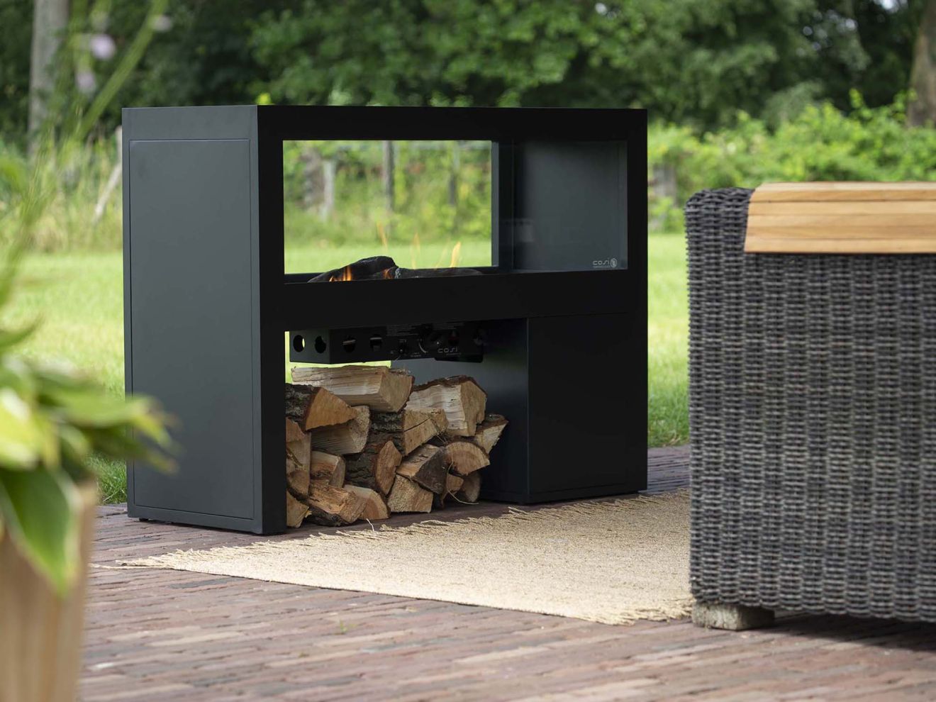 Cosivista 120 Gaskamin 120x45x90 cm Grau  Rabatt: 6 %