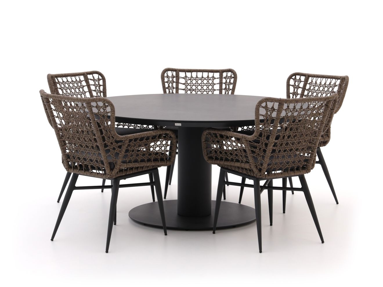 Intenso Busso/La Fonte ø 150 cm Gartenmöbel-Set 6-teilig günstig online kaufen