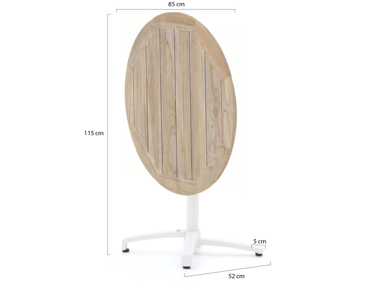 Bellagio Canzo Gartentisch klappbar ø 85 cm (h: 75 cm) Weiß 85cm Rabatt: 19 % Bellagio Canzo Gartentisch klappbar ø 85 cm (h: 75 cm) Weiß 85cm Rabatt: 19 %