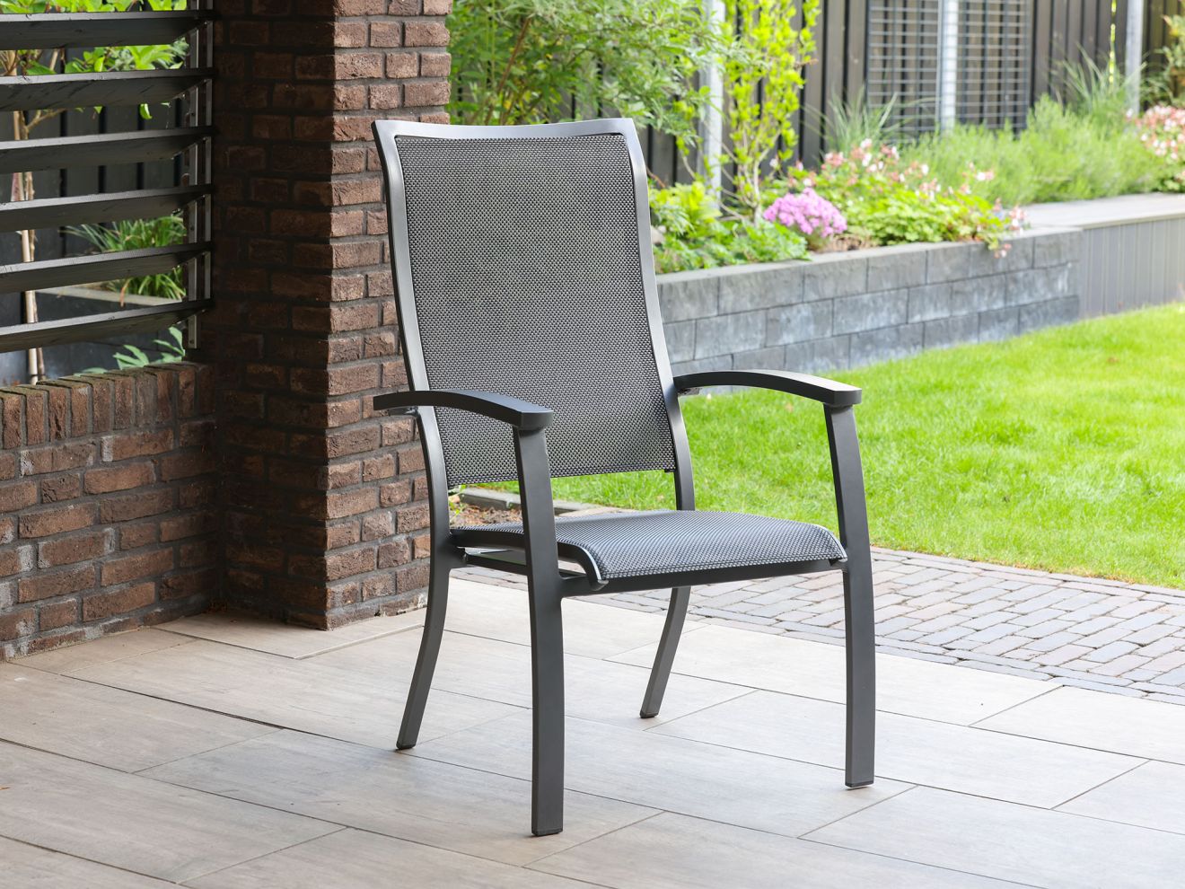 Bellagio Lugo/Pronto Balkonmöbel-Set 3-teilig stapelbar Grau  Rabatt: 23 %