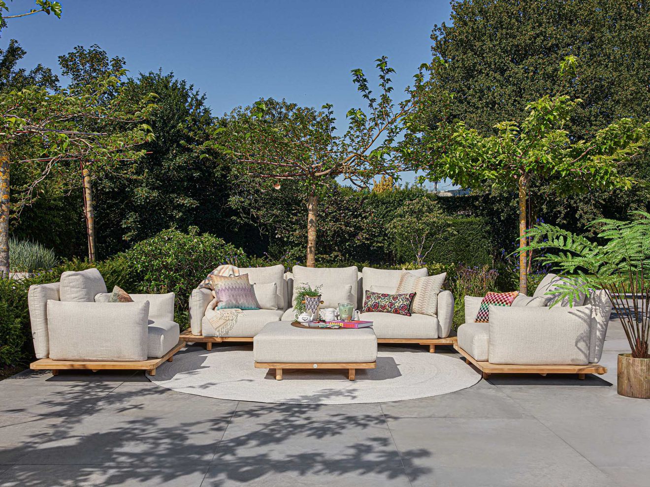 SUNS Bora Lounge Gartentisch 100x100x15,...