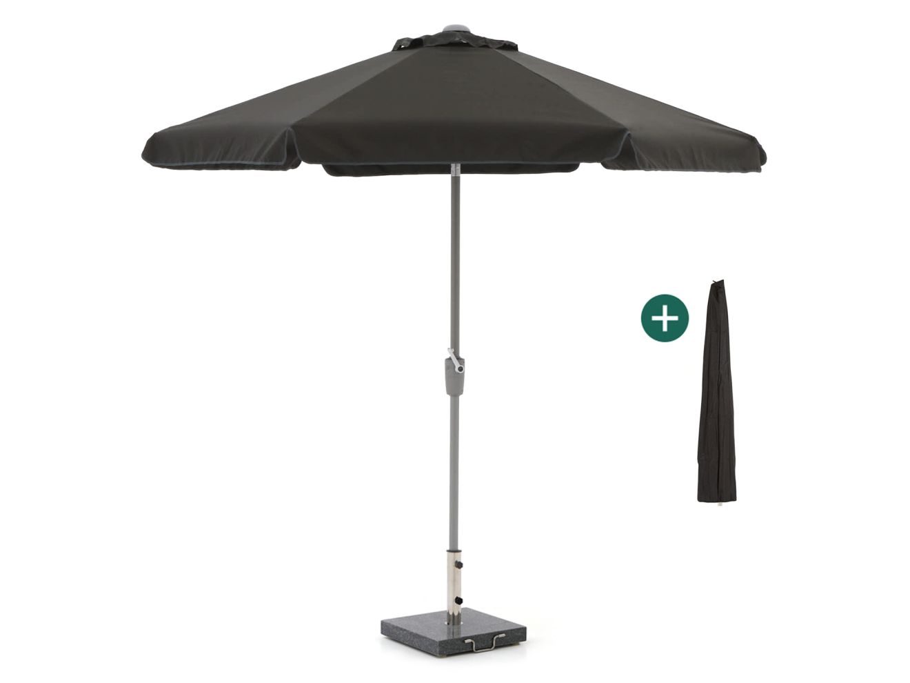 Shadowline Aruba Sonnenschirm ø 250 cm Schwarz 250cm Rabatt: 19 %