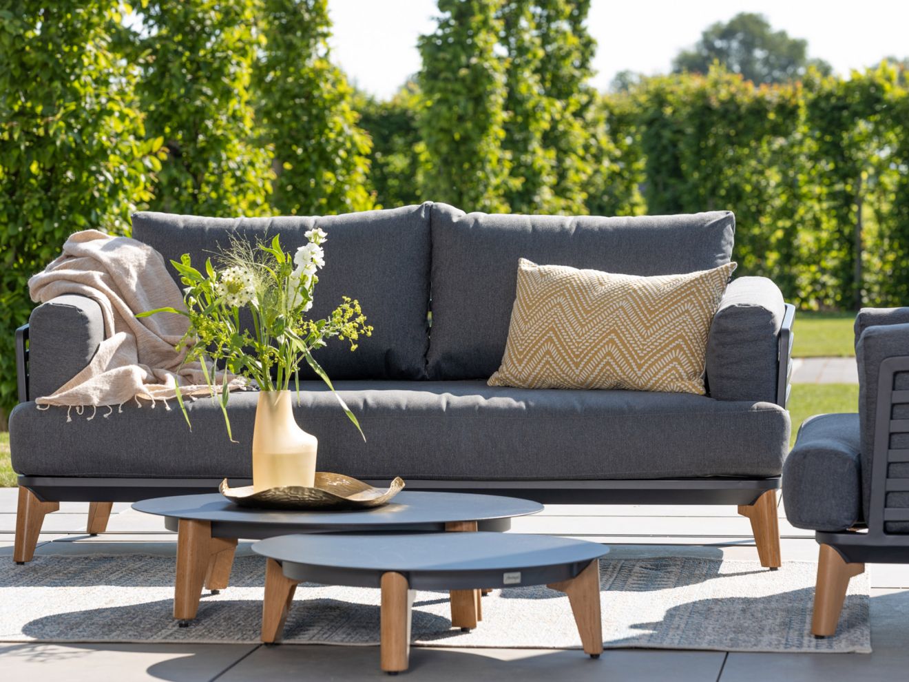 Bellagio Esenta Gartensofa 184 cm Grau 184x81cm Rabatt: 20 %