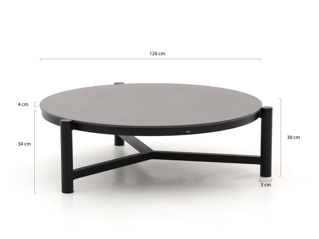 Hartman Carson Loungetisch ø 126 cm (h: 38 cm) Schwarz 126cm Rabatt: 54 % Hartman Carson Loungetisch ø 126 cm (h: 38 cm) Schwarz 126cm Rabatt: 54 %