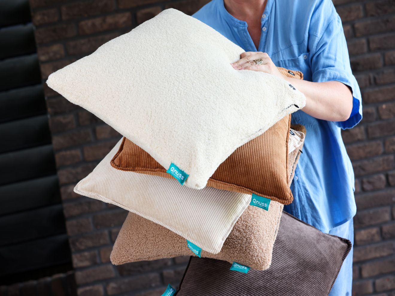 Qnuss Qord Wärmekissen 45x45 cm Weiß 4... Qnuss Qord Wärmekissen 45x45 cm Weiß 4...