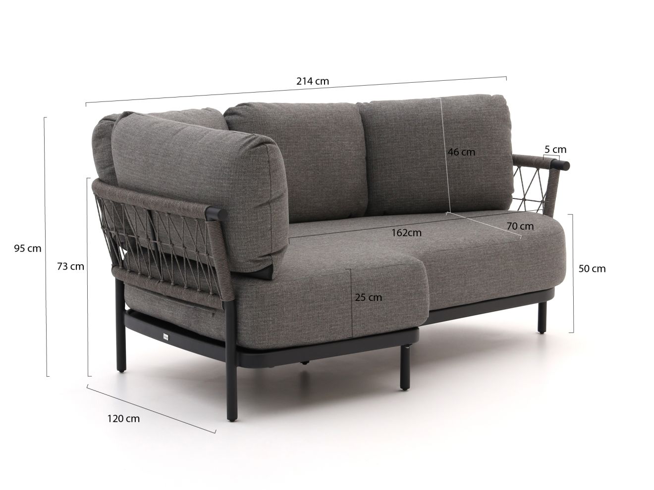 Bellagio Calizzano Gartensofa 2-Sitzer 1...