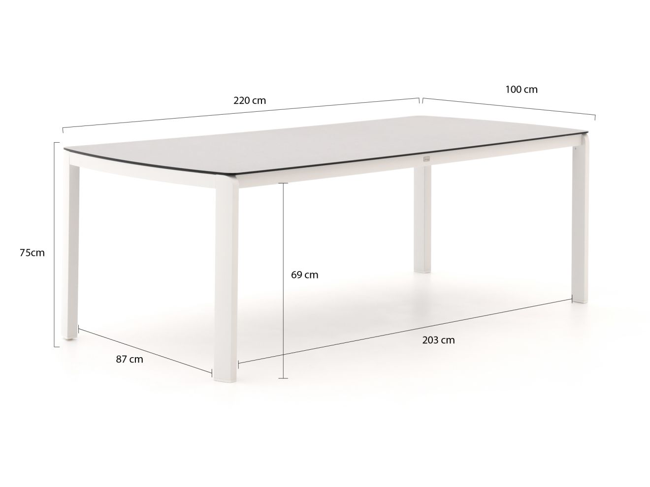 Bellagio Ciane Gartentisch 220x90x75 cm günstig online kaufen