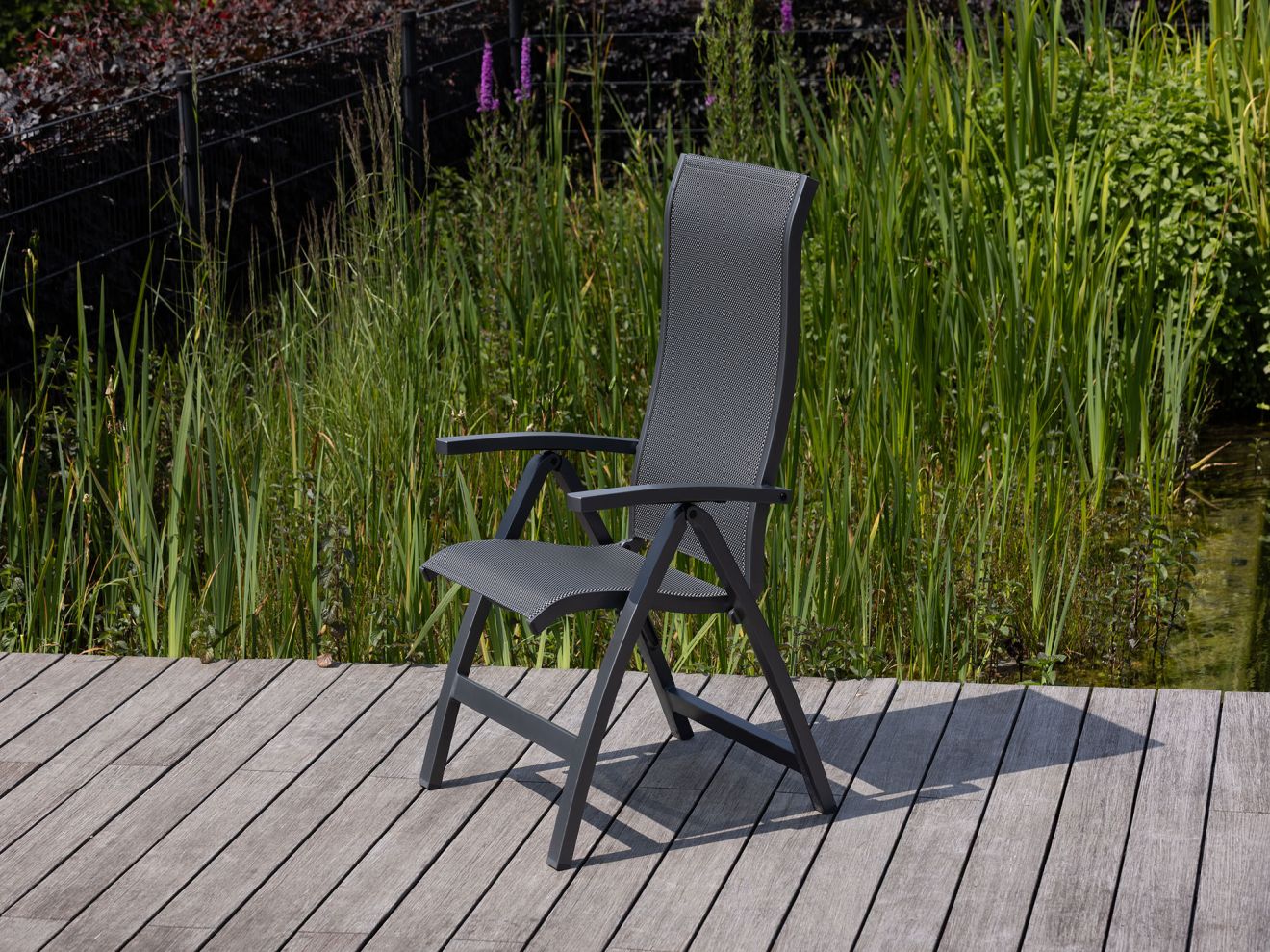 Bellagio Fermo Gartenstuhl Hochlehner Grau  Rabatt: 21 %