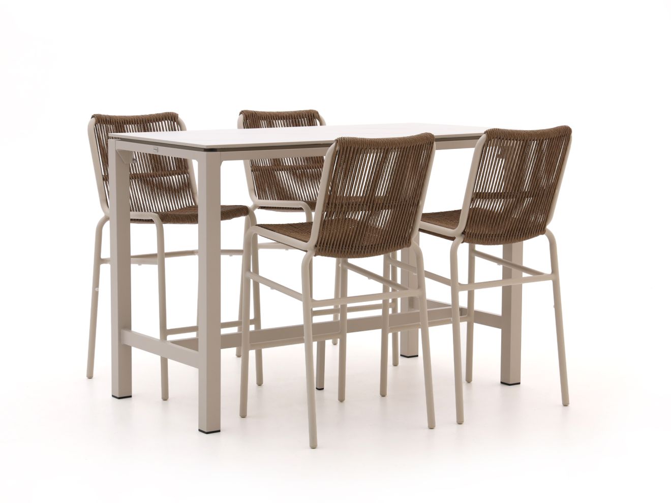 Bellagio Caronia/Trecenta 150 cm Gartenbar-Set 5-teilig stapelbar