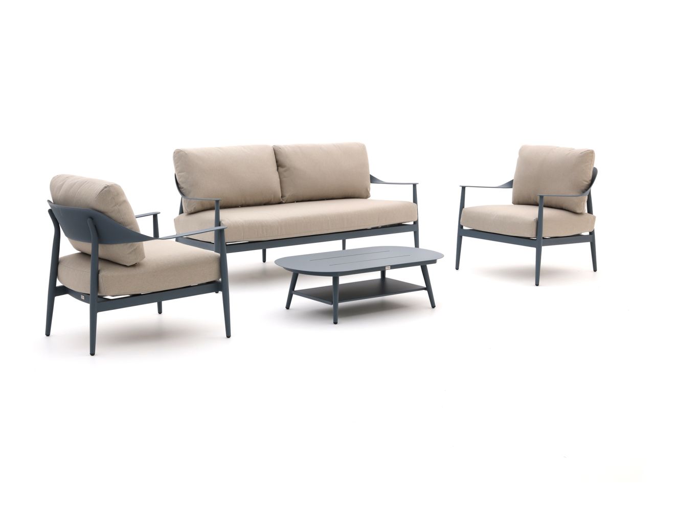 Bellagio Valli Sessel-Sofa Lounge-Set 4-teilig Blau 0x0cm Rabatt: 19 %