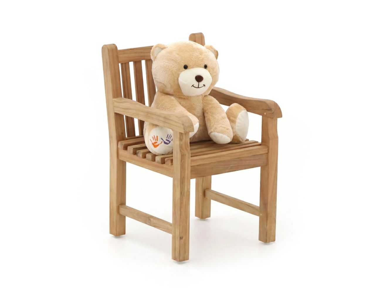 Kinder Gartenstuhl 35x40x56 cm/KiKabär Groß 30 cm Braun günstig online kaufen