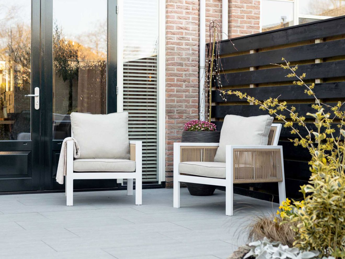 Manifesto Alzano Gartensessel Weiß  Rab...