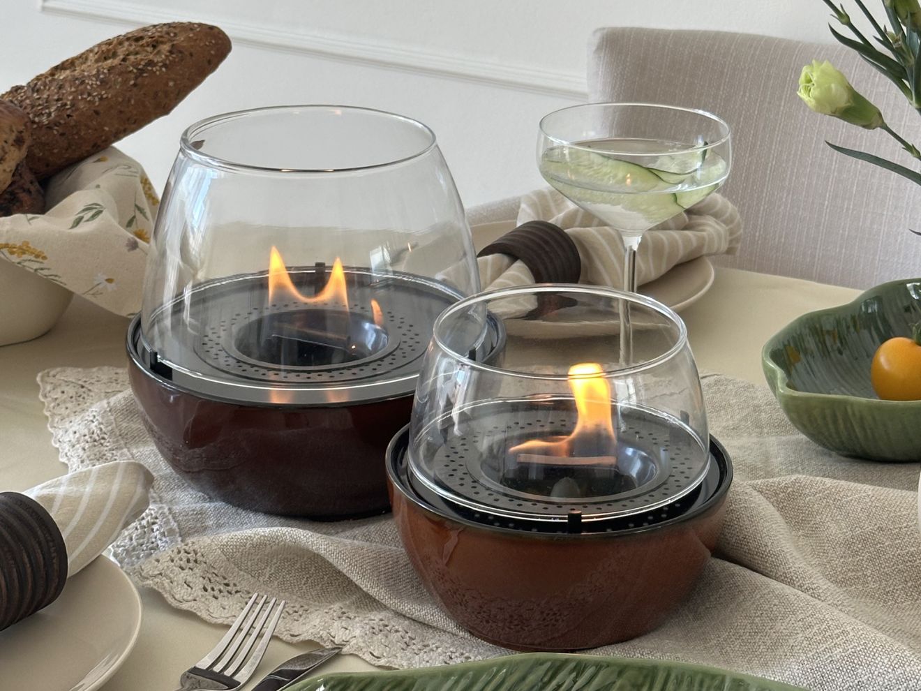 Tenderflame Tulip 18 Tischkamin ø 19,3 cm (h:18 cm) Orange 19.3cm