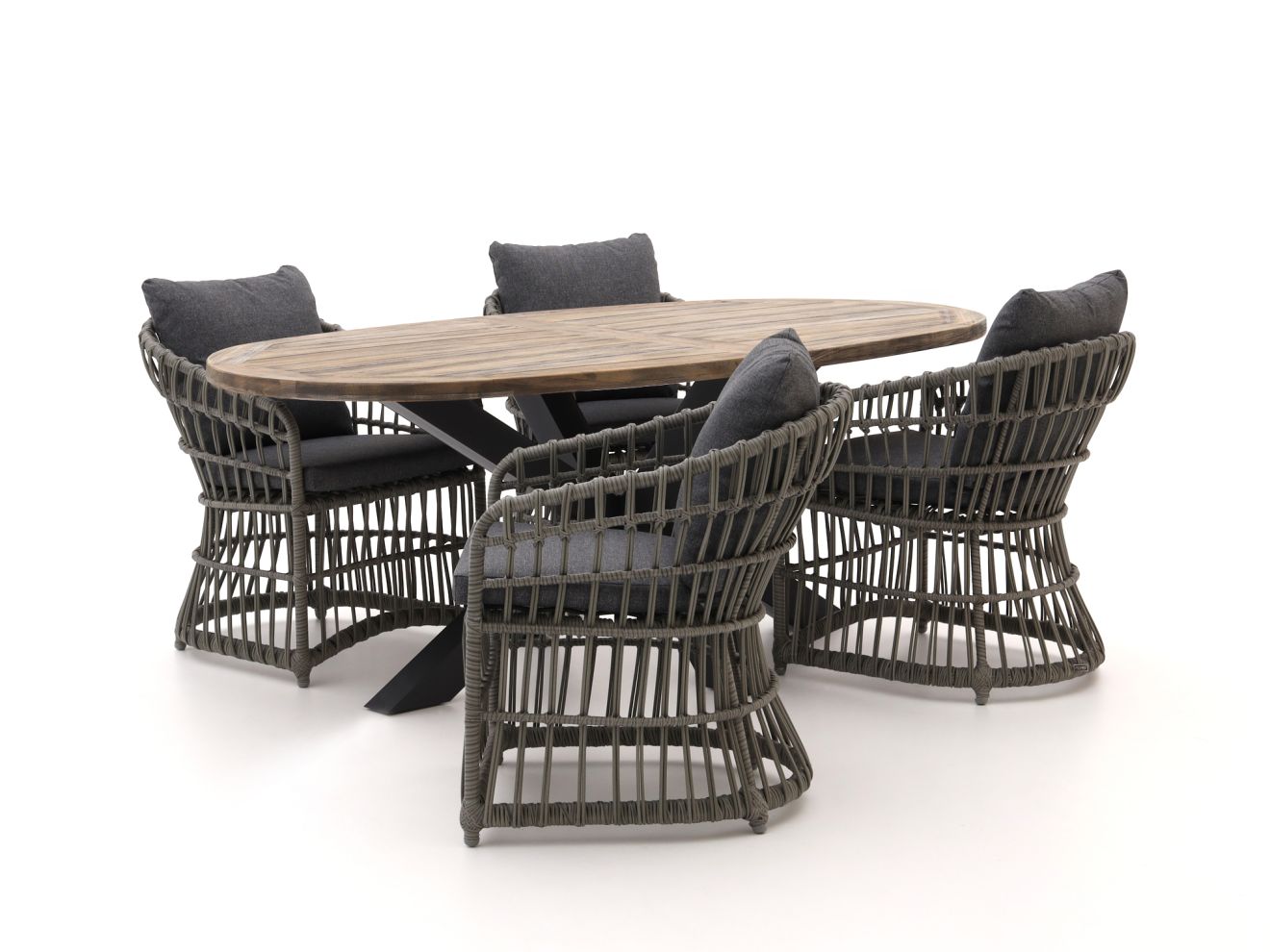 Intenso Cameri/ROUGH-Y Ellips 200 cm Gartenmöbel-Set 5-teilig Grau Rabatt: 27 % Intenso Cameri/ROUGH-Y Ellips 200 cm Gartenmöbel-Set 5-teilig Grau Rabatt: 27 %