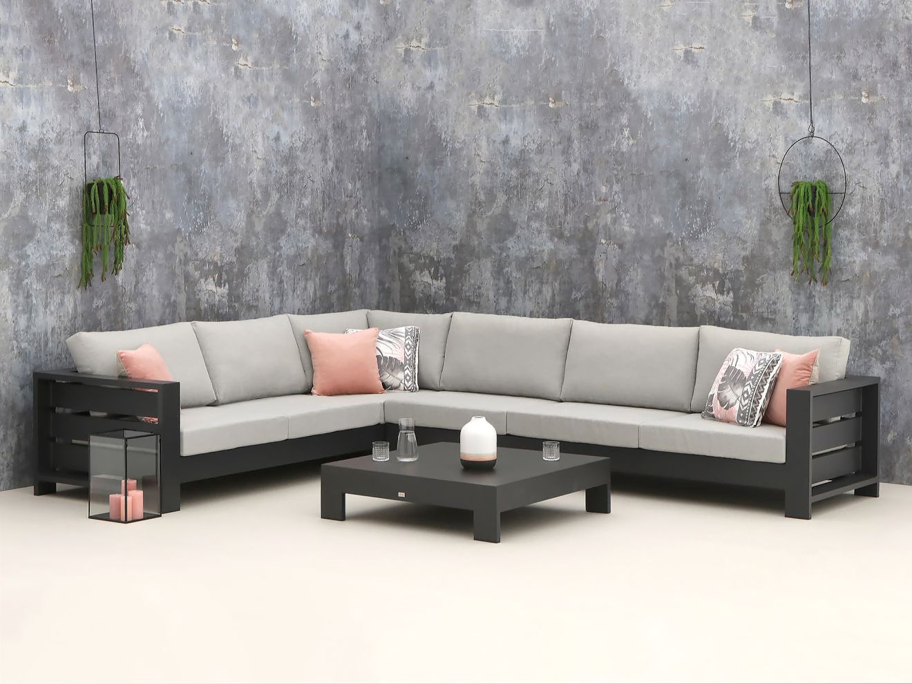 Bellagio Avolo Ecklounge-Set 3-teilig li...