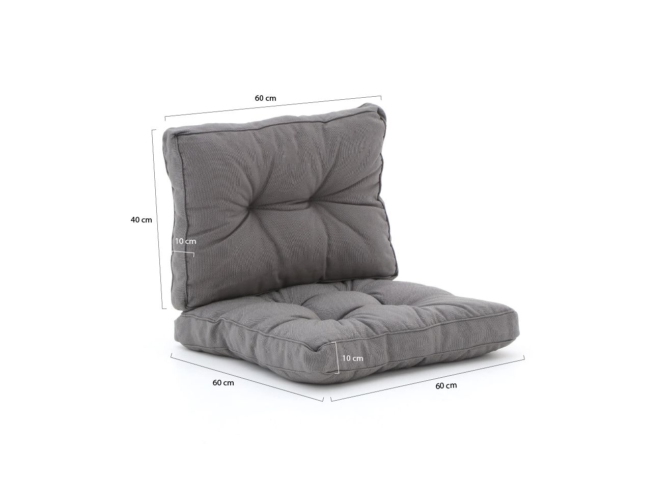 Madison Florance Loungekissen Sitz ca. 60x60 cm Rücken ca. 60x40 cm günstig online kaufen