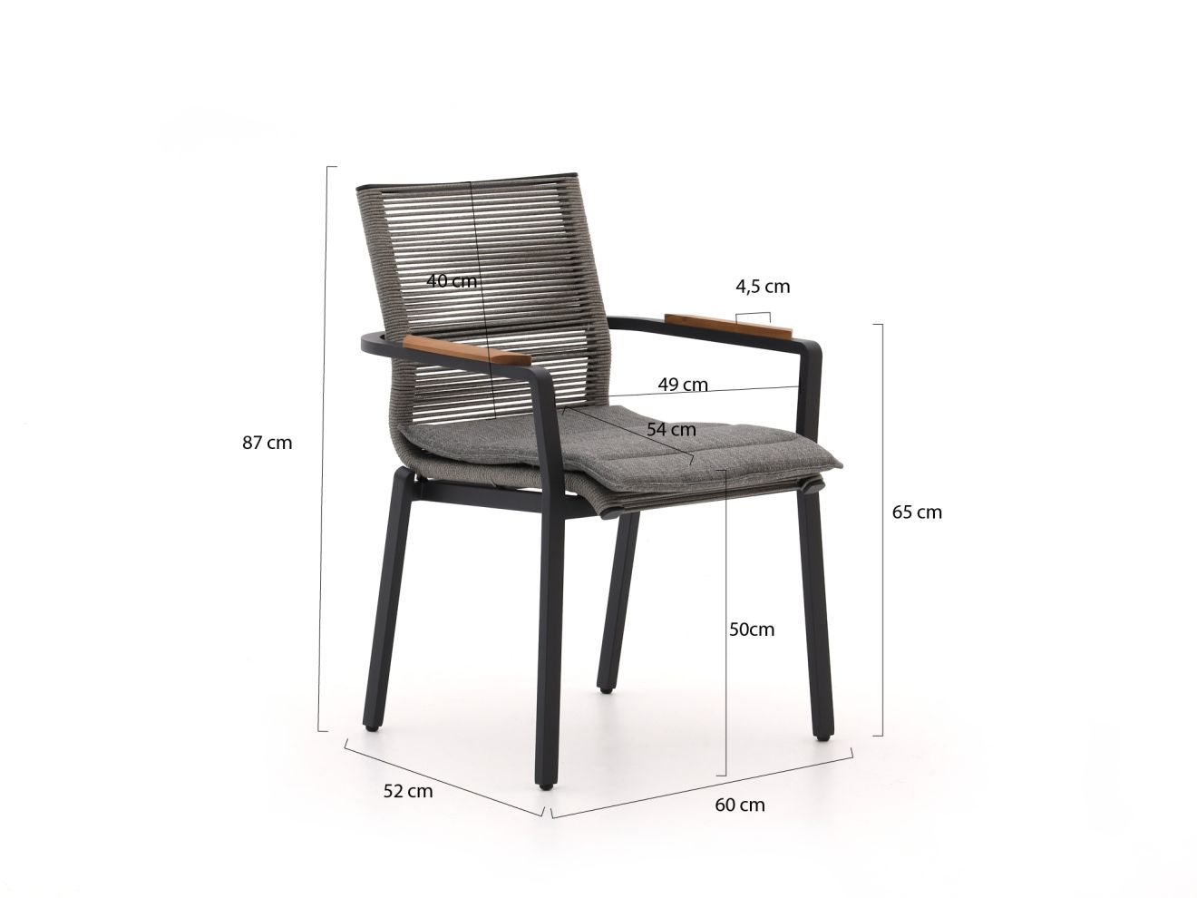 Bellagio Marudo/Lodola ø 150 cm Gartenmöbel-Set 6-teilig Stapelbar günstig online kaufen