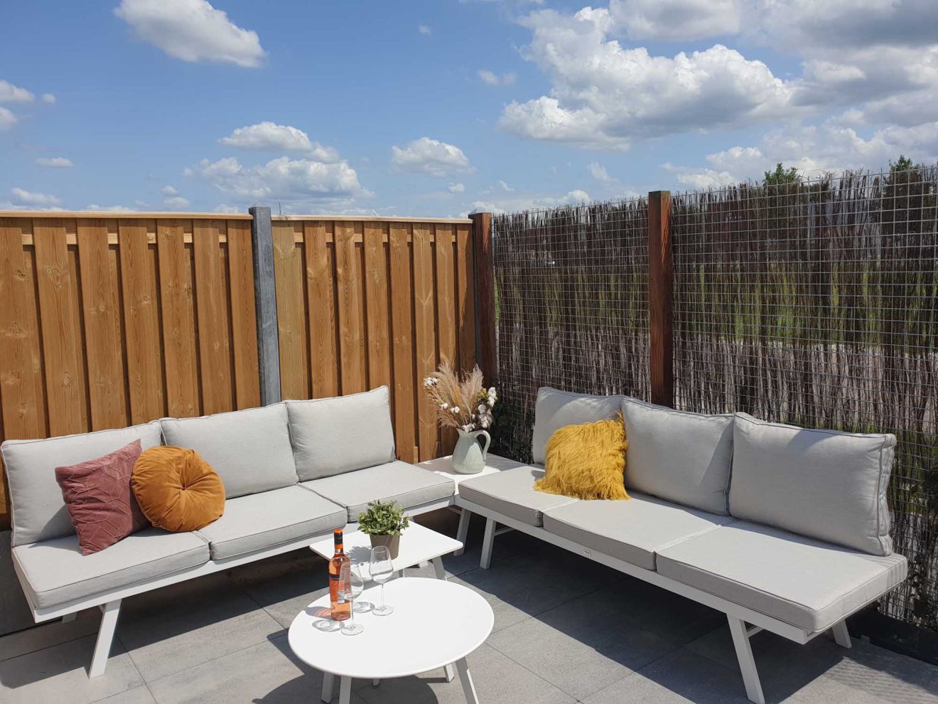 Forza Vadena Loungetisch 72x72x34 cm Wei...