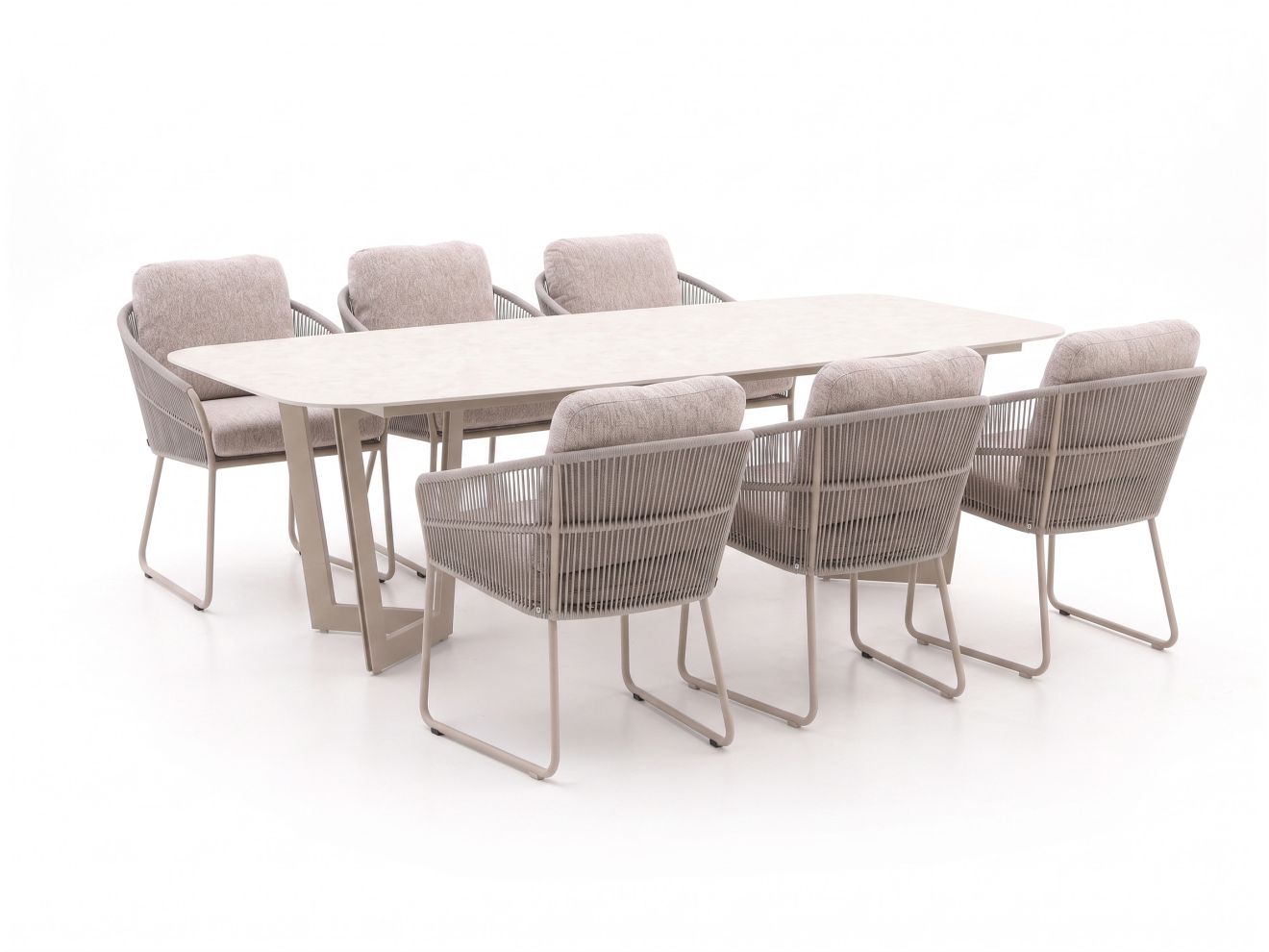 + 15 % Kassenrabatt | SUNS Noli/Palermo 240 cm Gartenmöbel-Set 7-teilig