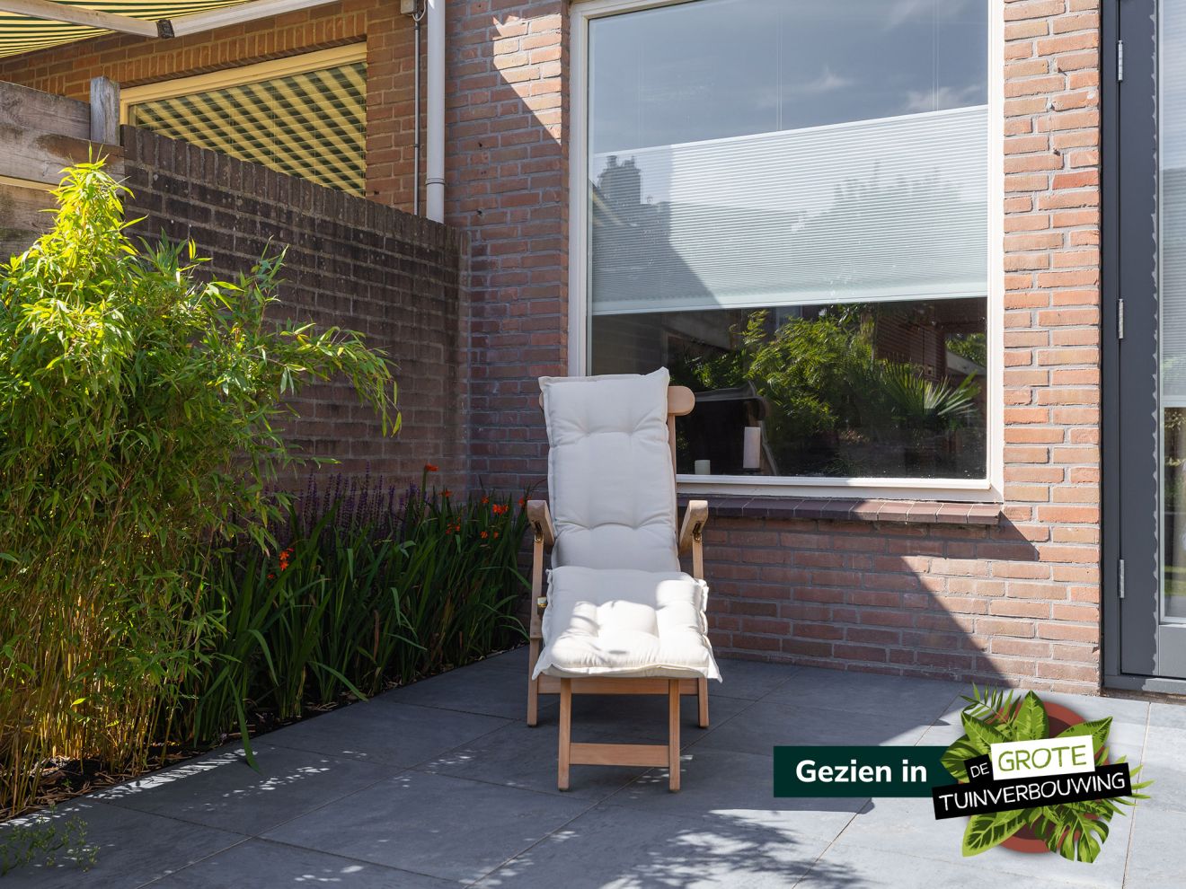 Madison Deckchairauflage 200x50  cm Taupe 200x50cm