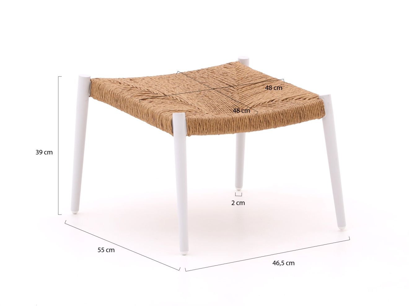 Bellagio Cino Lounge Gartenhocker 55x55 cm günstig online kaufen
